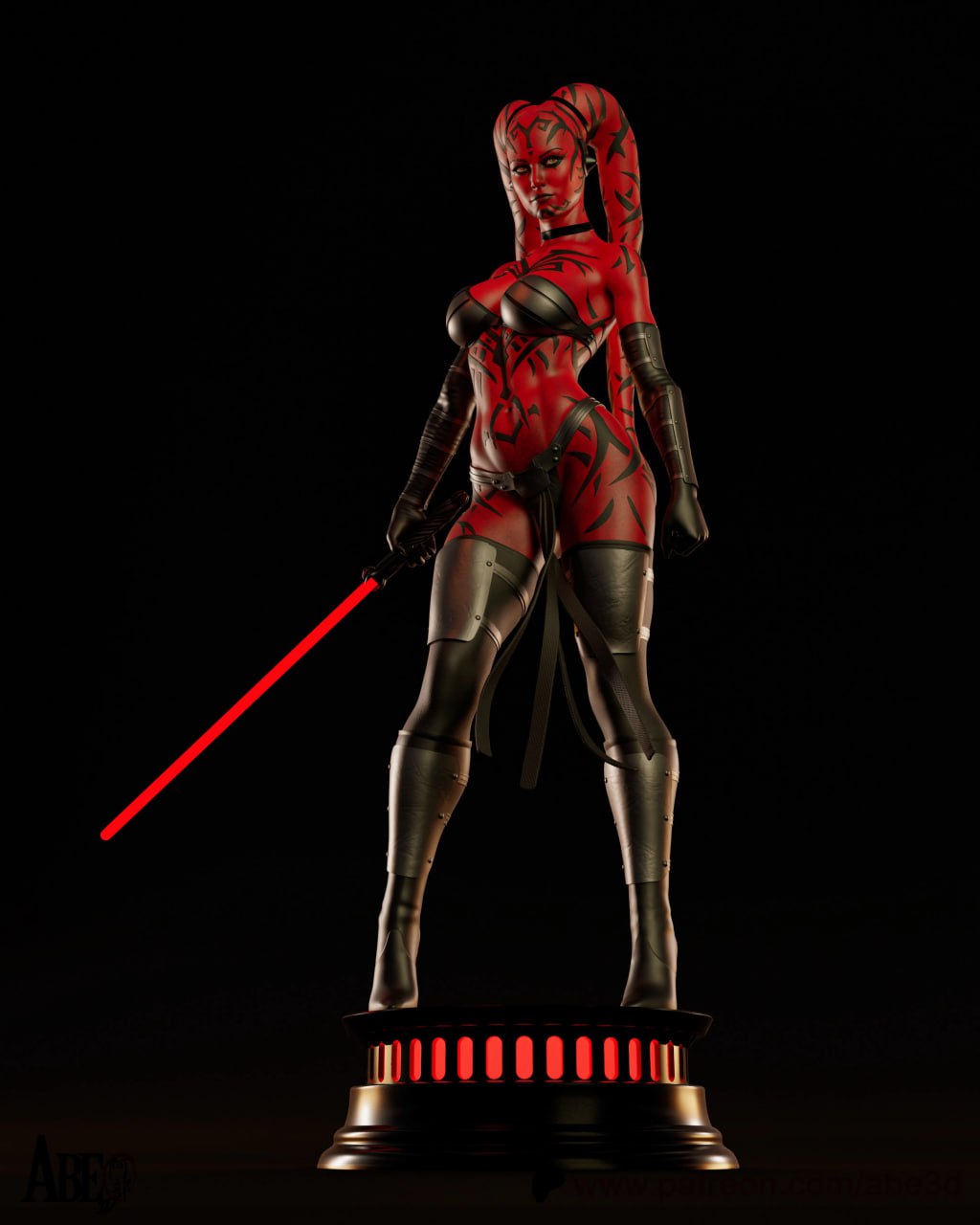 The Scarlet Assassin Statue