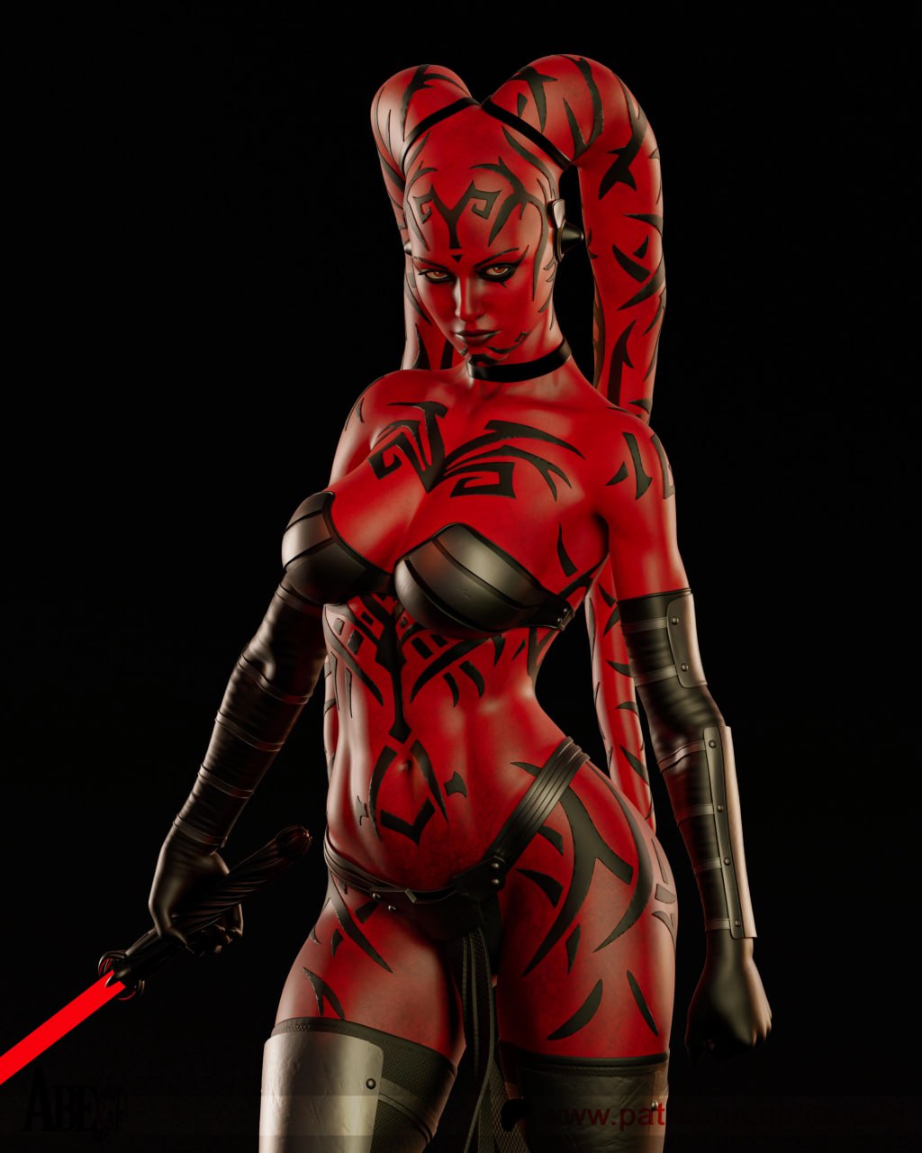 The Scarlet Assassin Statue