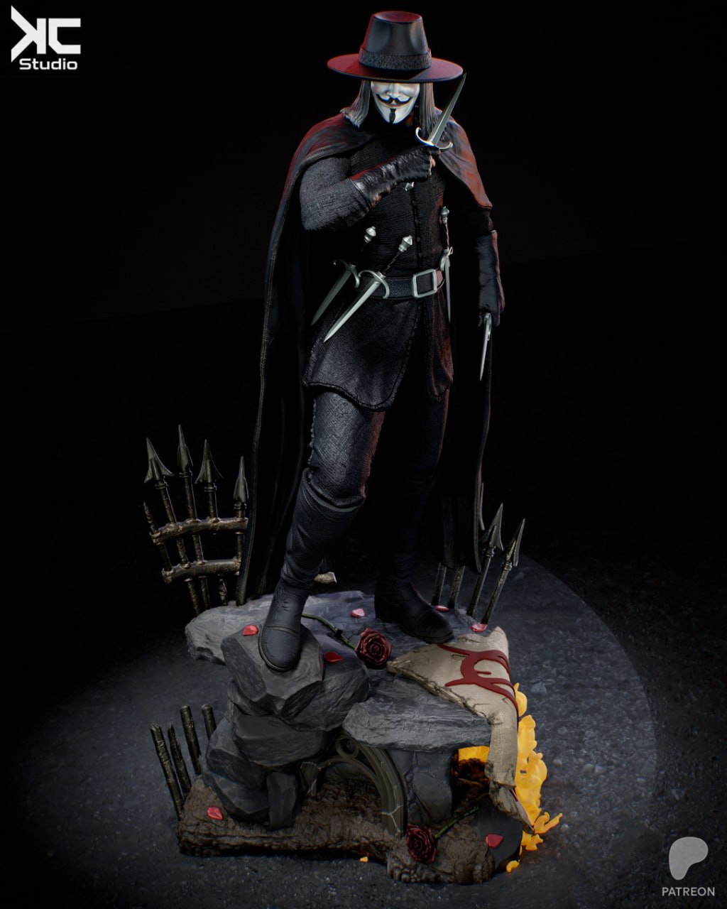 Vendetta Nocturne Statue