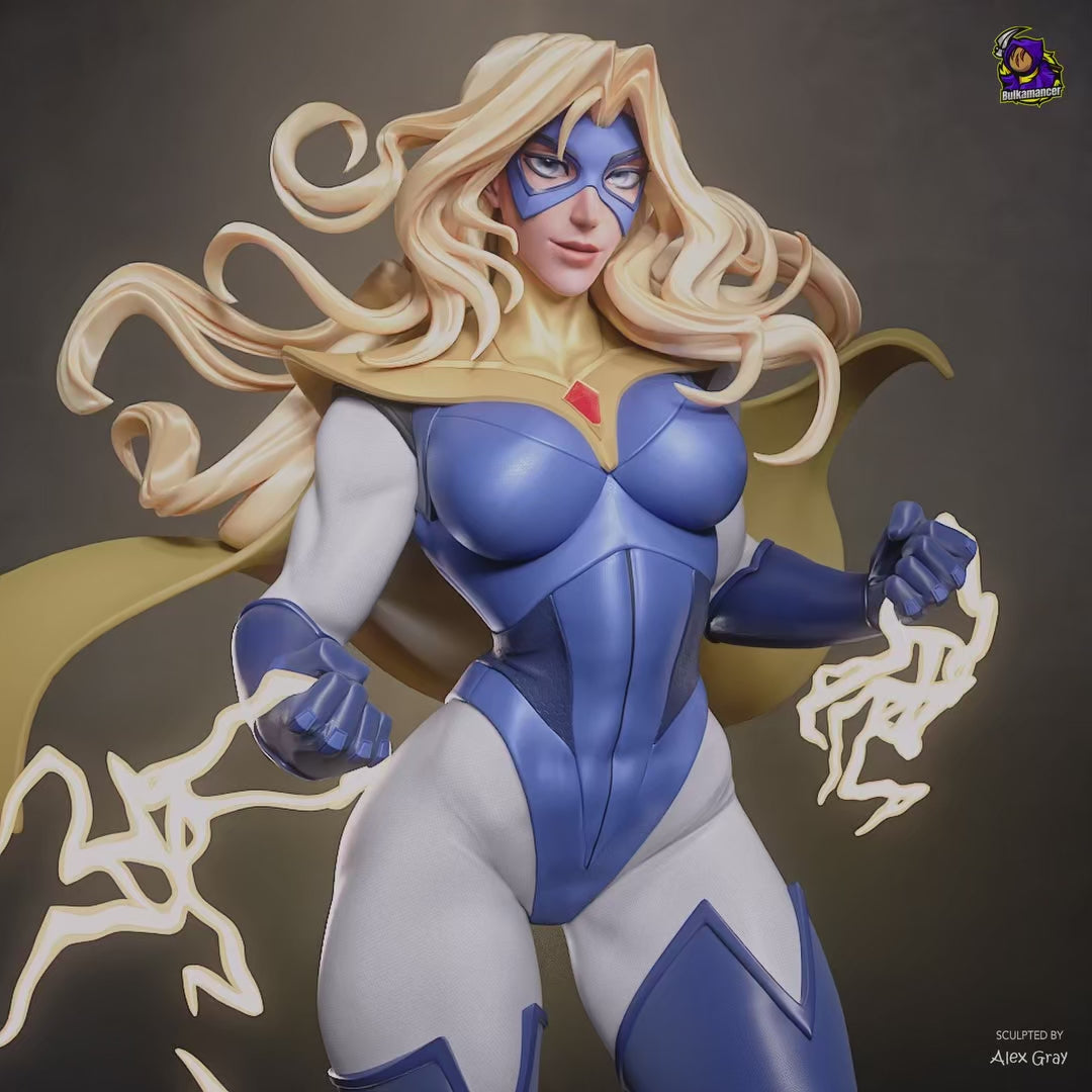 Blonde Blazer Heroine Statue