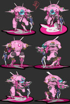D.Va and Mech Statue
