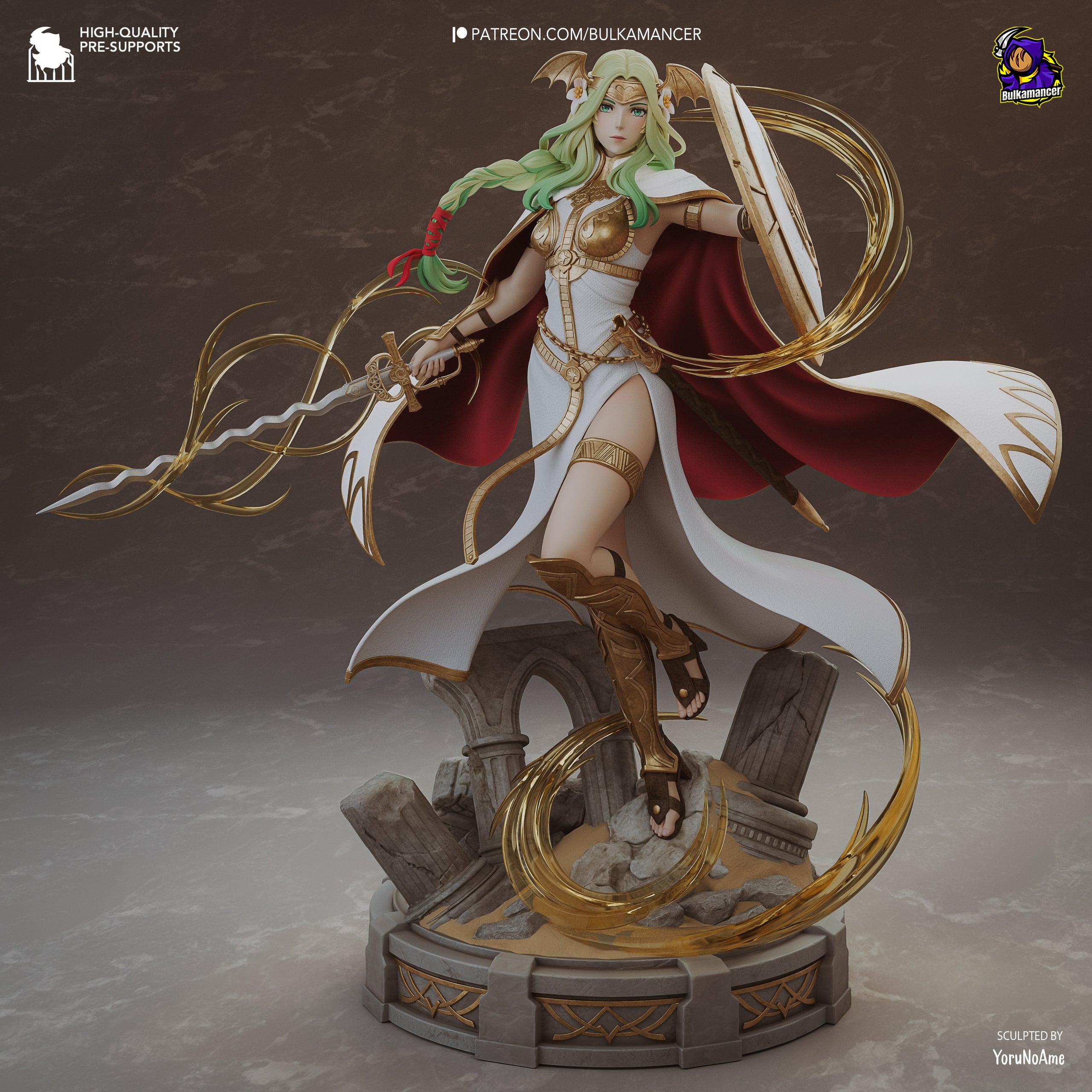 The Silver Saint Statue