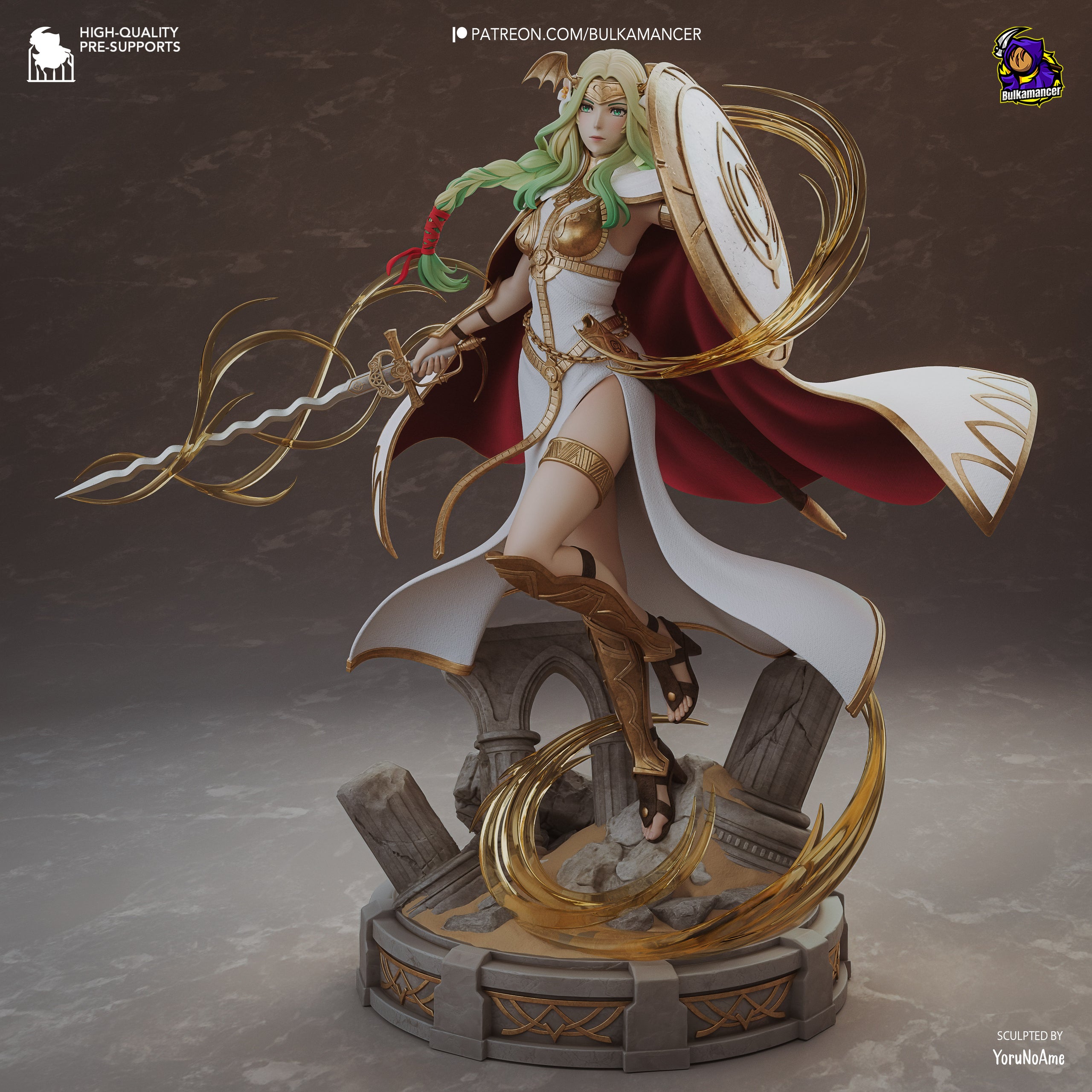The Silver Saint Statue