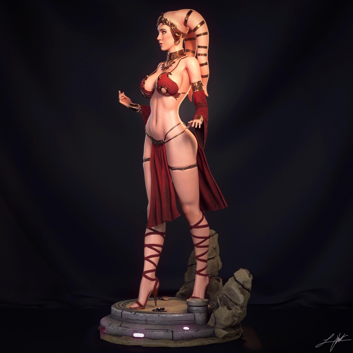 Space Hostess Statue