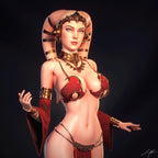 Space Hostess Statue