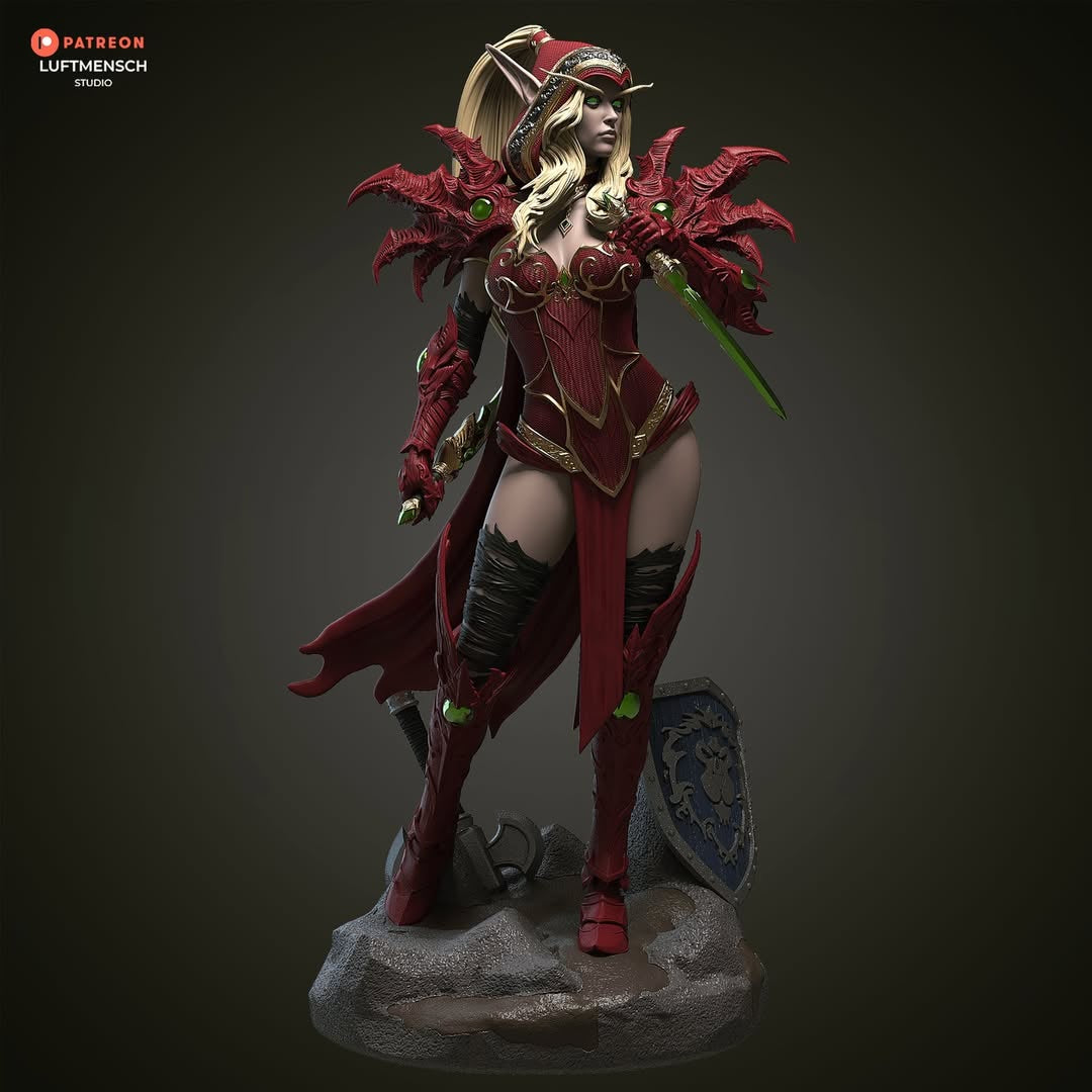 The Scarlet Blade Statue