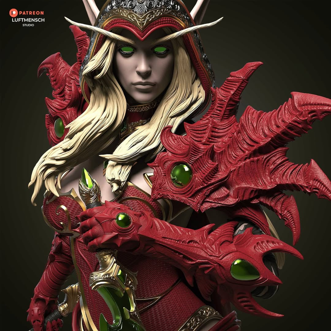 The Scarlet Blade Statue