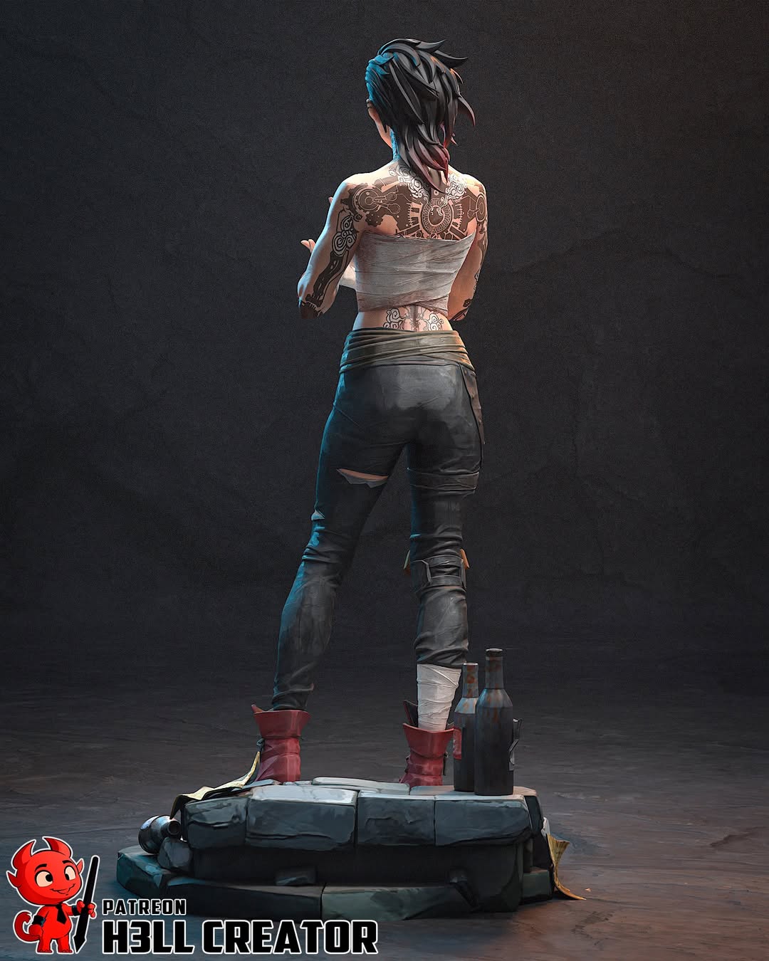 Undercity Fighter Statue