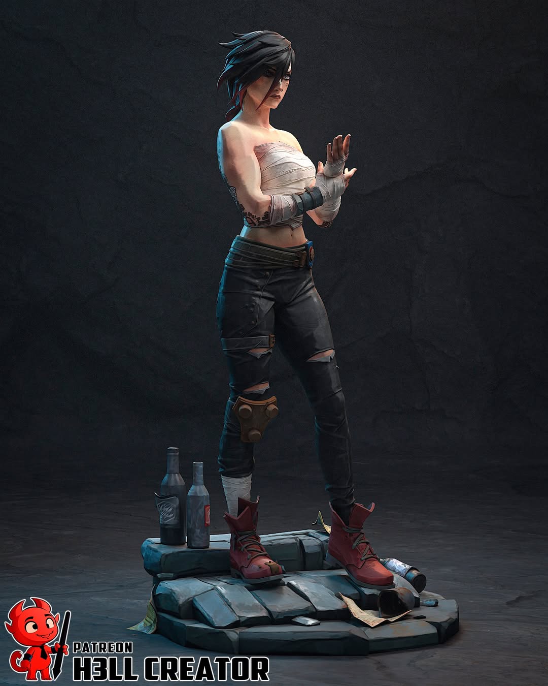 Undercity Fighter Statue