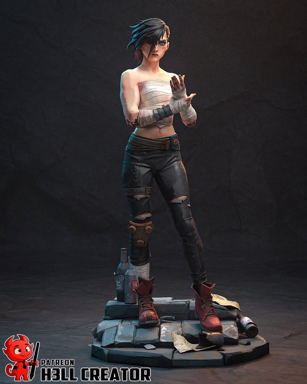 Undercity Fighter Statue