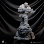 Armored COG Soldier Statue