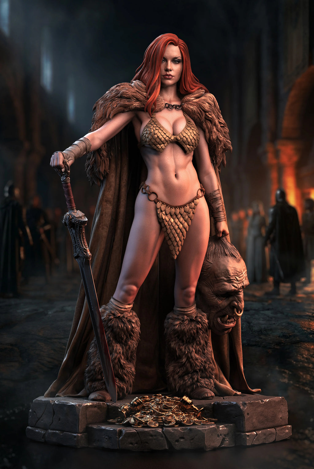 Hyrkanian Fury Statue